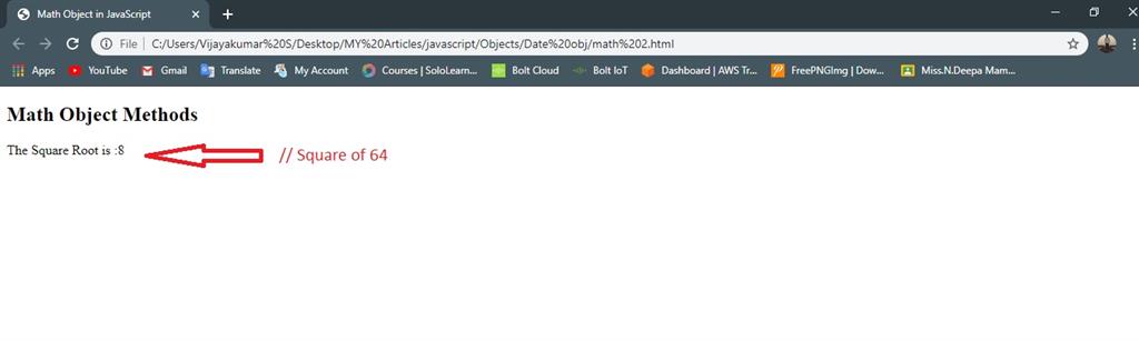 How To Create Date And Math Object In JavaScript